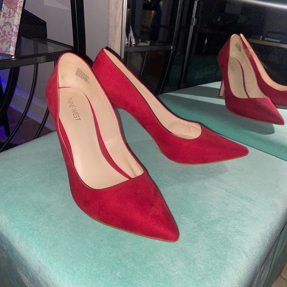 Nine West Cherry 🍒 Red Heels - Picture 2 of 3